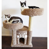 New Cat Condos Double Perch Solid Wood Cat Condo (Brown)